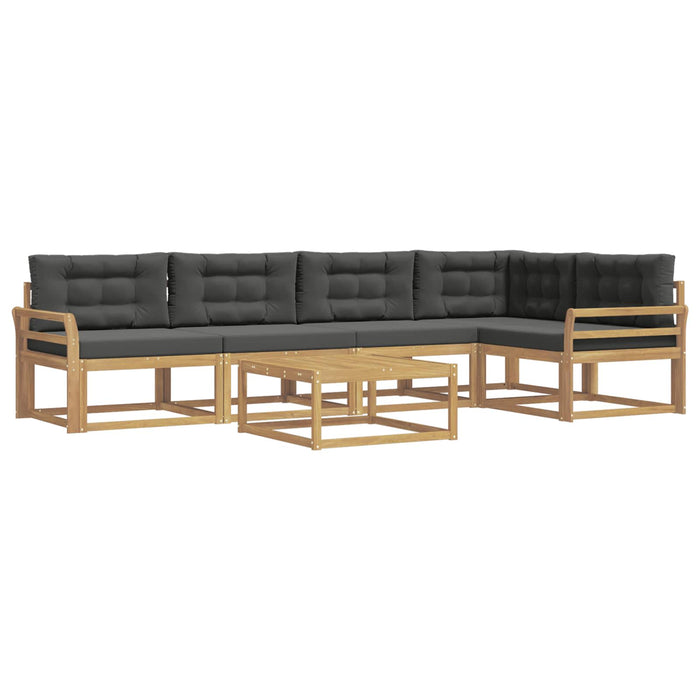 Set de canapele de exterior 6 pcs Alb și antracit WALTI