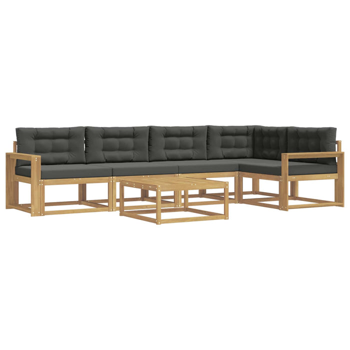 Set de canapele de exterior 6 pcs Alb și antracit WALTI