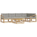 Set de canapele de exterior 6 pcs Alb și gri deschis - WALTI WALTI