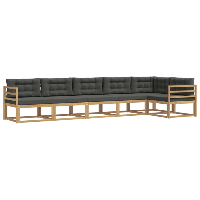 Set de canapele de exterior 4 pcs Alb și antracit Poliester WALTI