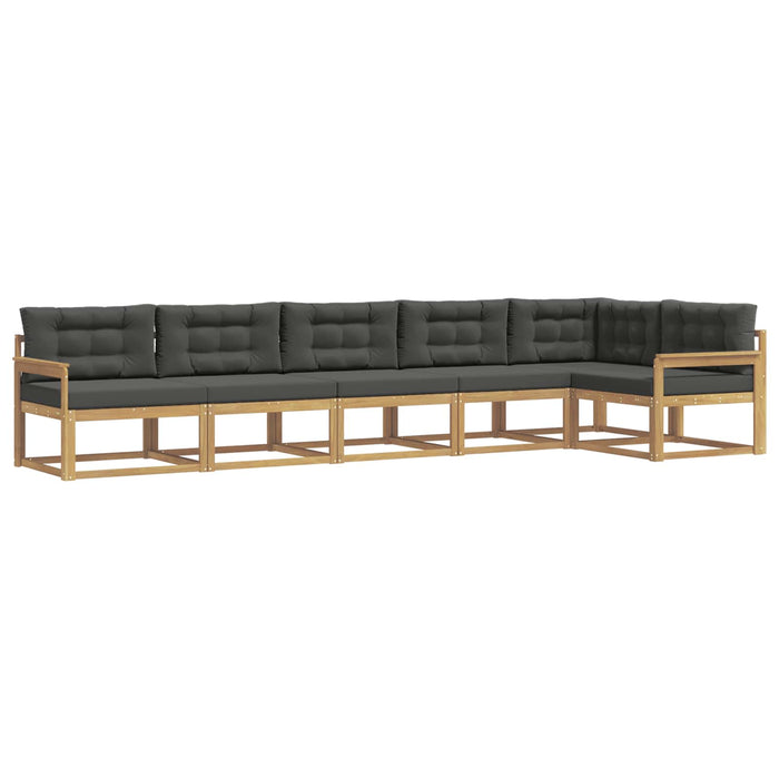 Set de canapele de exterior 4 pcs Alb și antracit Poliester WALTI