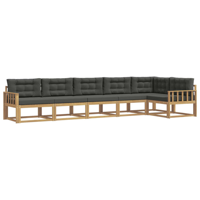 Set de canapele de exterior 4 pcs Alb și antracit Poliester WALTI