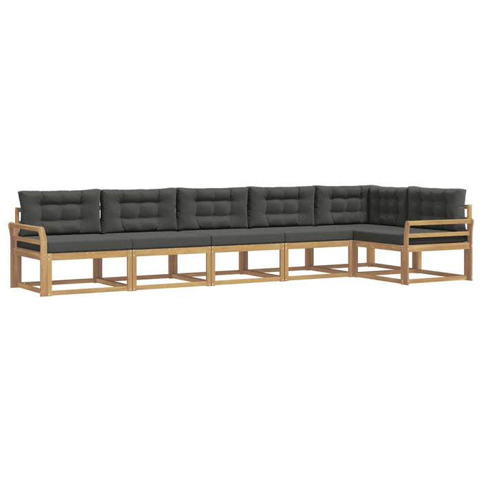 Set de canapele de exterior 4 pcs Alb și antracit Poliester WALTI