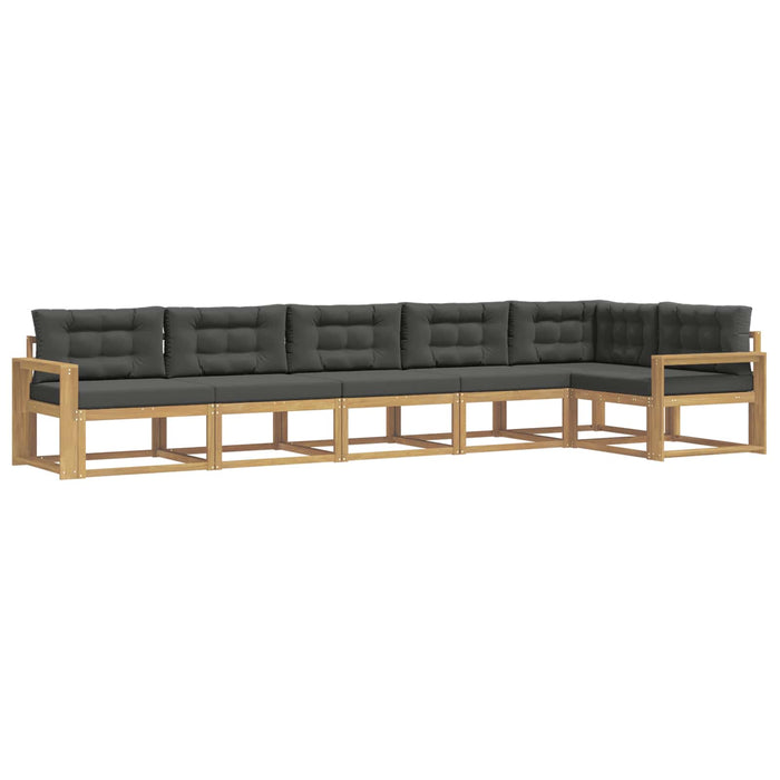 Set de canapele de exterior 4 pcs Alb și antracit Poliester WALTI