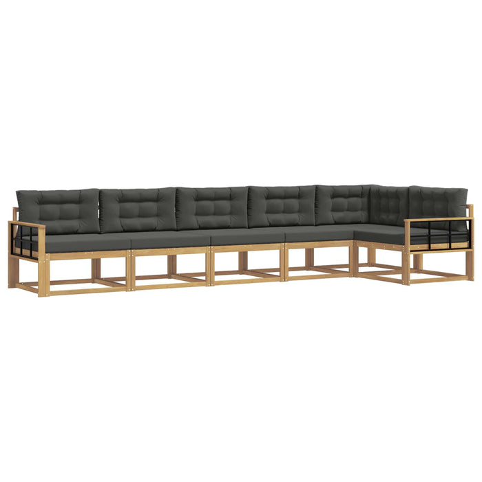 Set de canapele de exterior 4 pcs Alb și antracit Poliester WALTI