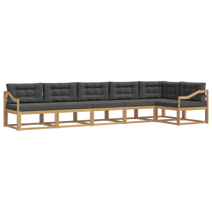 Set de canapele de exterior 4 pcs Alb și antracit Poliester WALTI