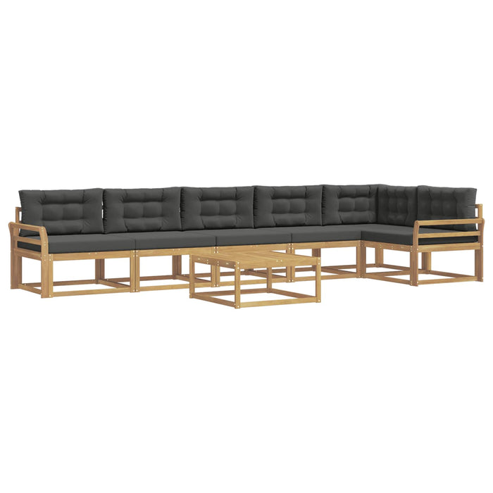 Set de canapele de exterior 7 pcs Alb și antracit WALTI