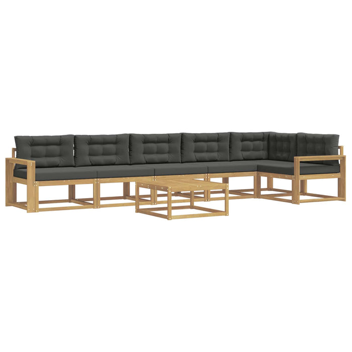 Set de canapele de exterior 7 pcs Alb și antracit WALTI