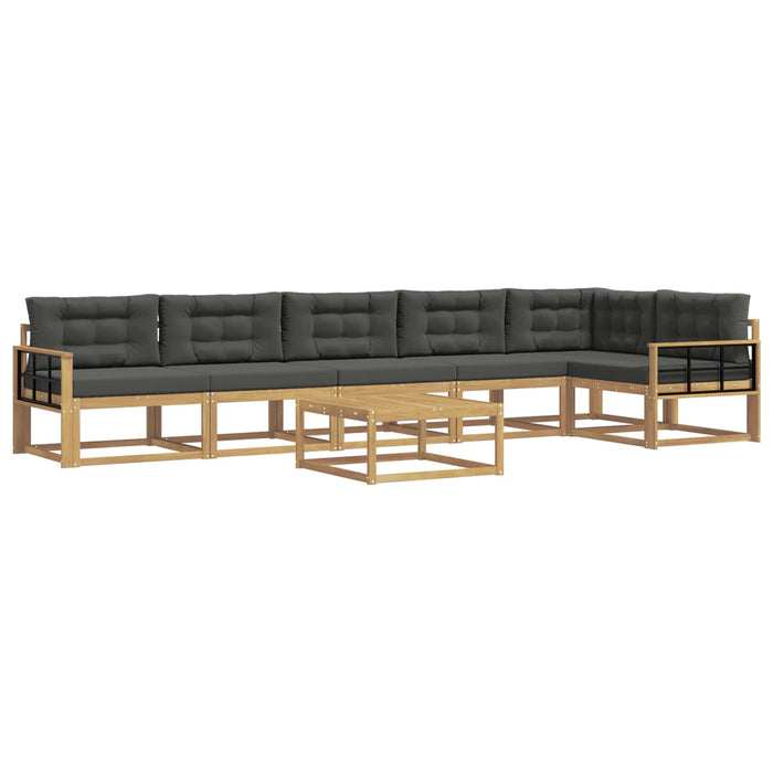 Set de canapele de exterior 7 pcs Alb și antracit WALTI