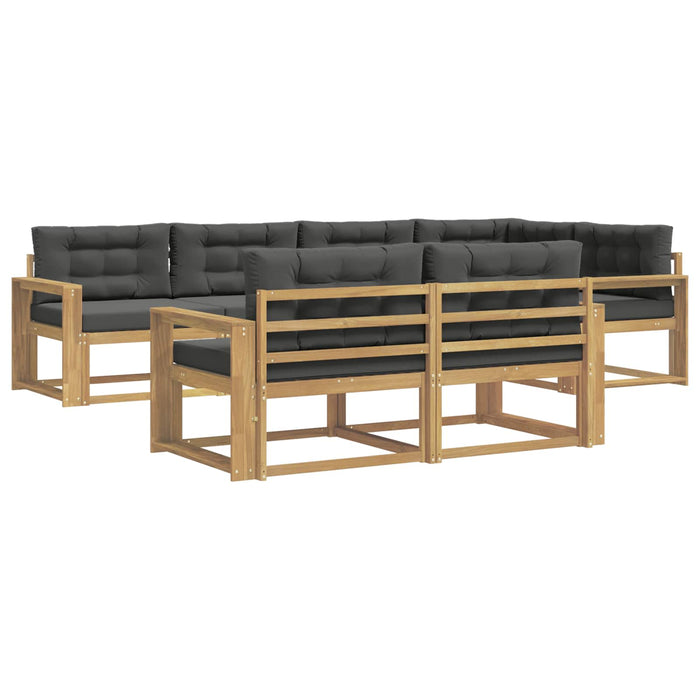 Set de canapele de exterior 6 pcs Alb și antracit Poliester WALTI