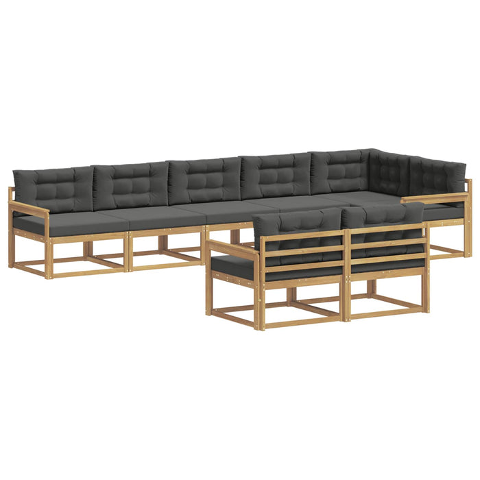 Set de canapele de exterior 6 pcs Alb și antracit Poliester WALTI