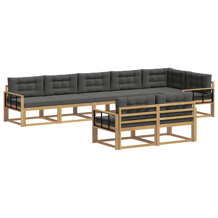 Set de canapele de exterior 6 pcs Alb și antracit Poliester WALTI