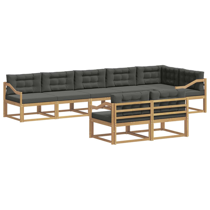 Set de canapele de exterior 6 pcs Alb și antracit Poliester WALTI