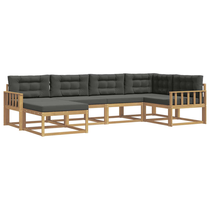 Set de canapele de exterior 5 pcs Alb și antracit Poliester WALTI