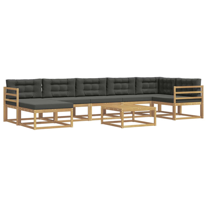 Set de canapele de exterior 8 pcs Alb și antracit WALTI