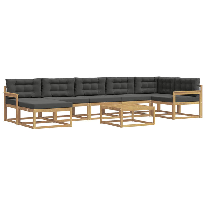Set de canapele de exterior 8 pcs Alb și antracit WALTI