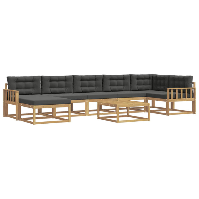 Set de canapele de exterior 8 pcs Alb și antracit WALTI