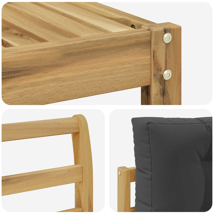 Set de canapele de exterior 8 pcs Alb și antracit WALTI