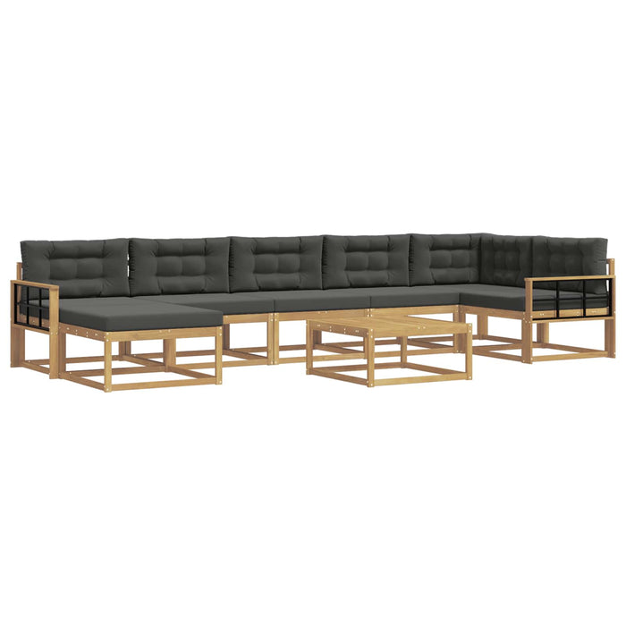 Set de canapele de exterior 8 pcs Alb și antracit WALTI
