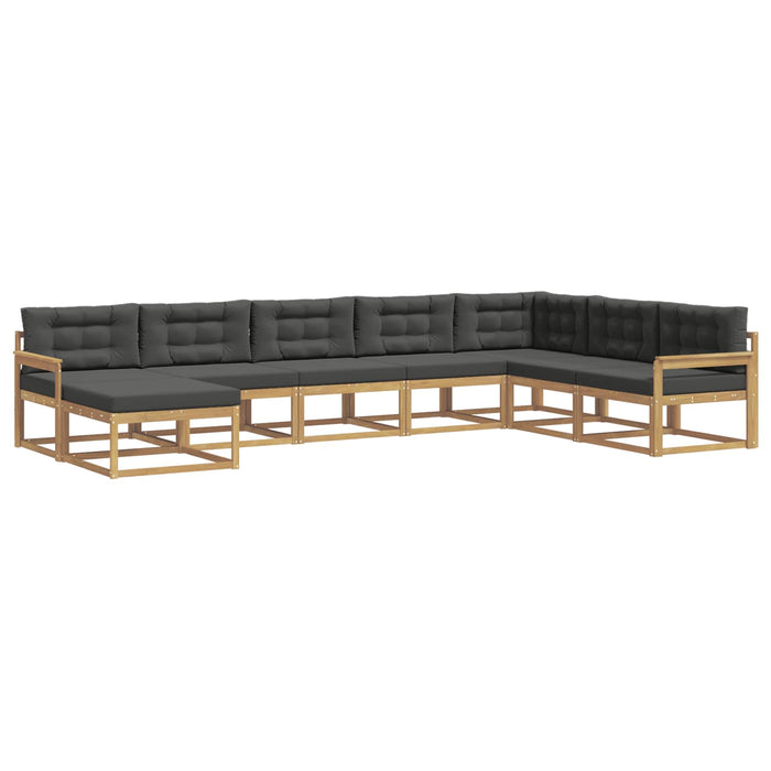 Set de canapele de exterior 8 pcs Alb și antracit WALTI