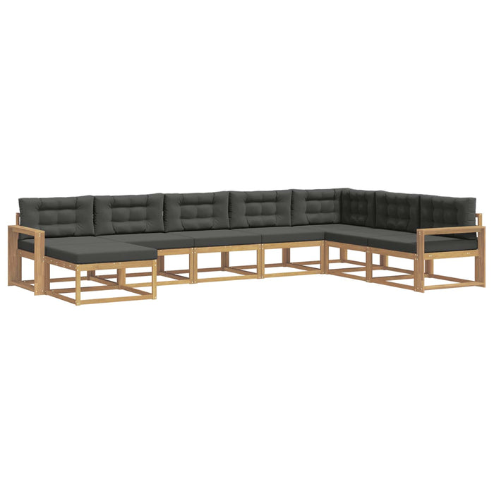 Set de canapele de exterior 8 pcs Alb și antracit WALTI