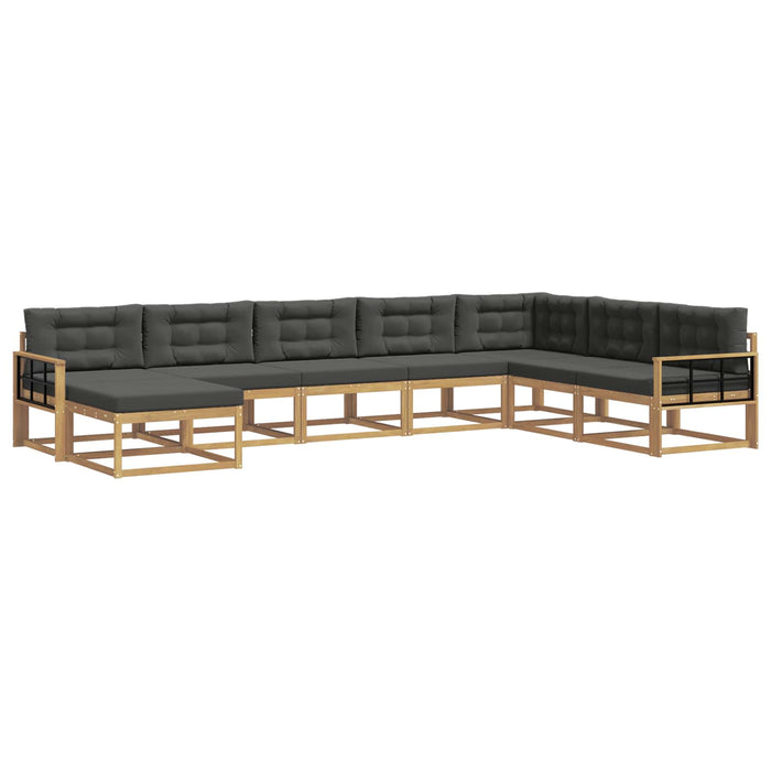 Set de canapele de exterior 8 pcs Alb și antracit WALTI