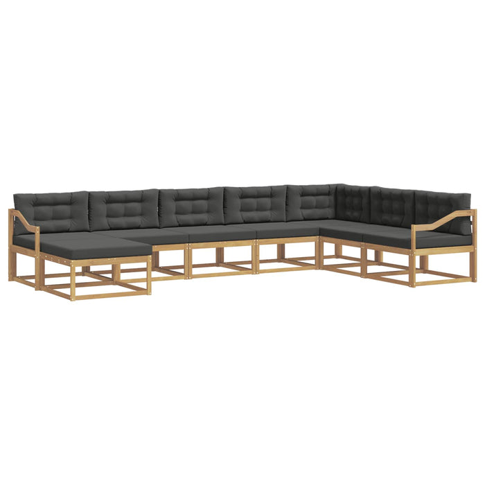 Set de canapele de exterior 8 pcs Alb și antracit WALTI