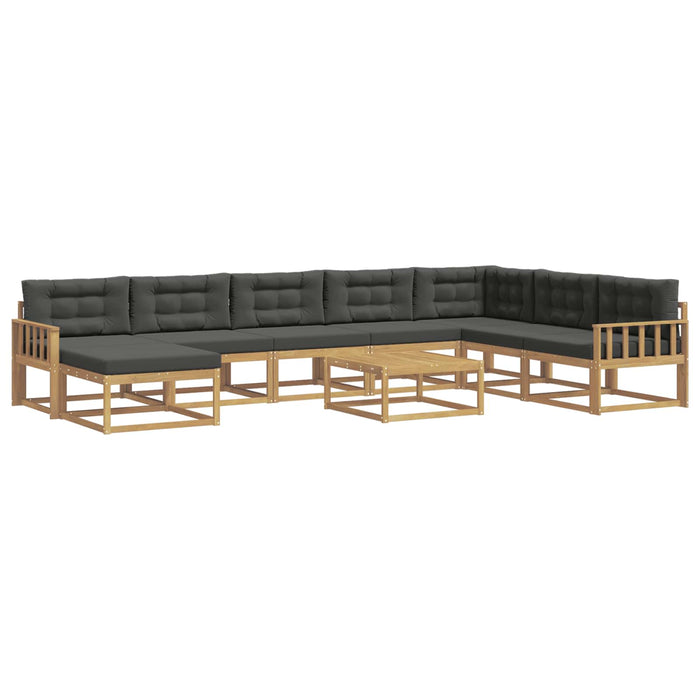 Set de canapele de exterior 9 pcs Alb și antracit WALTI