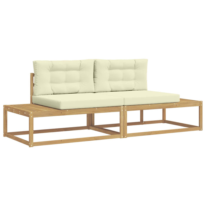 Set de canapele de exterior Alb 230,5 x 83 x 73 cm Poliester - WALTI WALTI