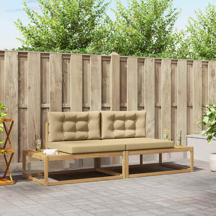 Set de canapele de exterior Alb 230,5 x 83 x 73 cm Poliester - WALTI WALTI