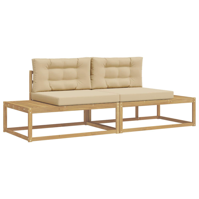 Set de canapele de exterior Alb 230,5 x 83 x 73 cm Poliester - WALTI WALTI