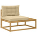 Set de canapele de exterior Alb 230,5 x 83 x 73 cm Poliester - WALTI WALTI
