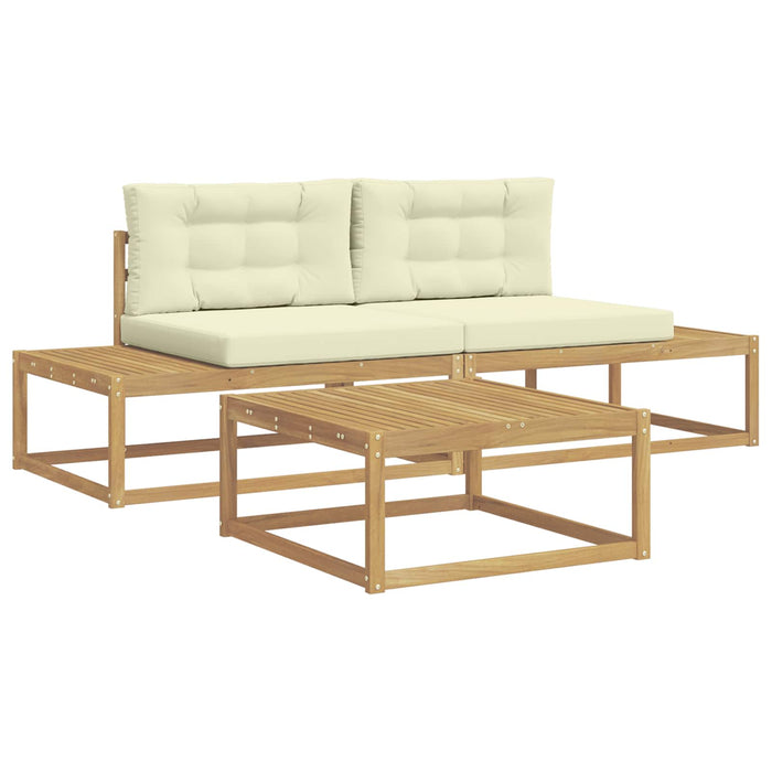 Set de canapele de exterior Alb 79 x 79 x 37 cm Poliester - WALTI WALTI