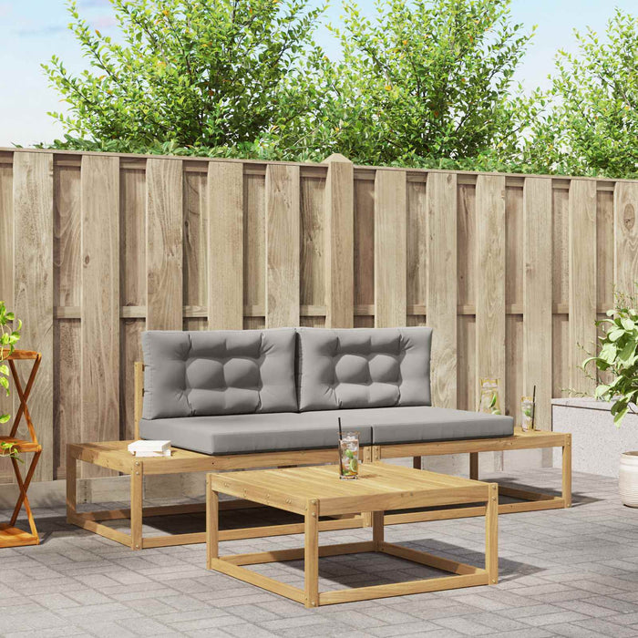 Set de canapele de exterior Alb 79 x 79 x 37 cm Poliester - WALTI WALTI
