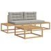 Set de canapele de exterior Alb 79 x 79 x 37 cm Poliester - WALTI WALTI
