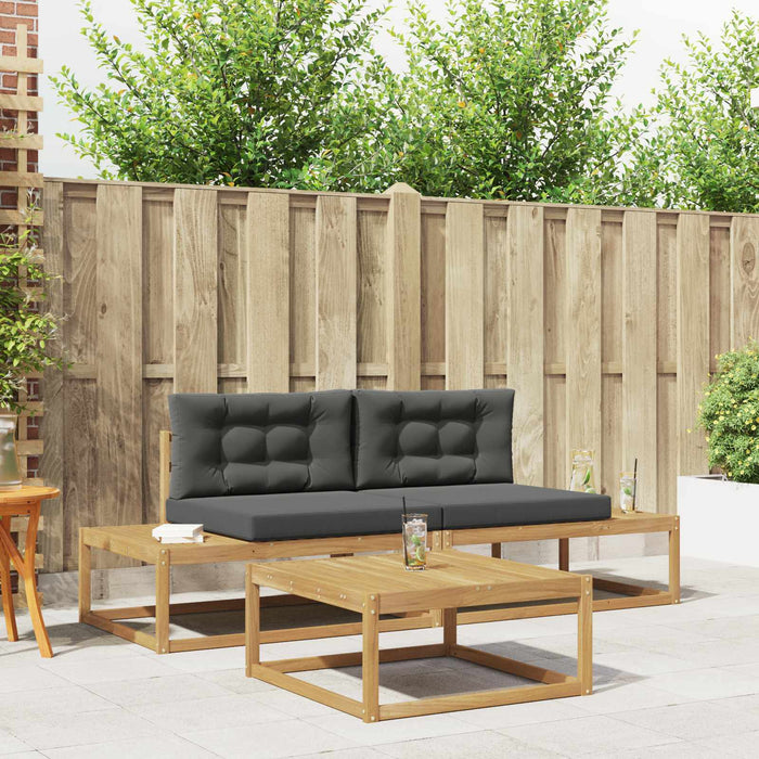 Set de canapele de exterior Alb 79 x 79 x 37 cm Poliester - WALTI WALTI