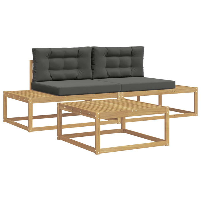 Set de canapele de exterior Alb 79 x 79 x 37 cm Poliester - WALTI WALTI