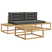 Set de canapele de exterior Alb 79 x 79 x 37 cm Poliester - WALTI WALTI
