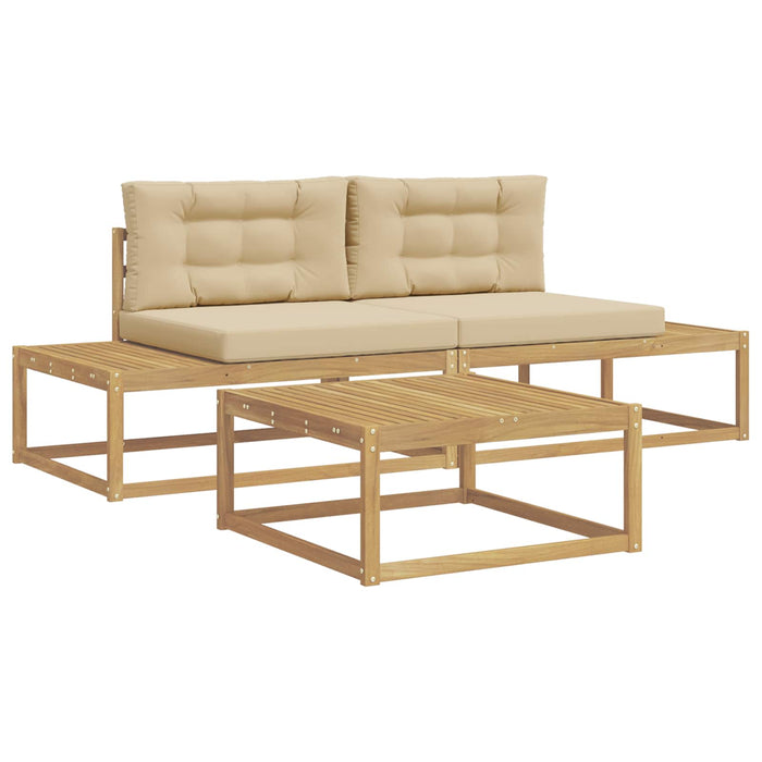 Set de canapele de exterior Alb 79 x 79 x 37 cm Poliester - WALTI WALTI