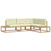 Set de canapele de exterior Alb 277,5 x 198,5 x 73 cm Poliester - WALTI WALTI