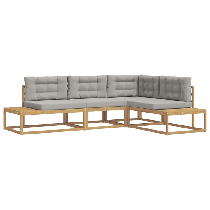Set de canapele de exterior Alb 277,5 x 198,5 x 73 cm Poliester - WALTI WALTI