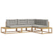 Set de canapele de exterior Alb 277,5 x 198,5 x 73 cm Poliester - WALTI WALTI