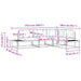 Set de canapele de exterior Alb 277,5 x 198,5 x 73 cm Poliester - WALTI WALTI