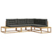 Set de canapele de exterior Alb 277,5 x 198,5 x 73 cm Poliester - WALTI WALTI