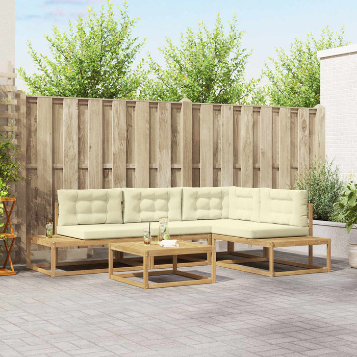 Set de canapele de exterior Alb 79 x 79 x 37 cm Poliester - WALTI WALTI