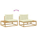 Set de canapele de exterior Alb 79 x 79 x 37 cm Poliester - WALTI WALTI
