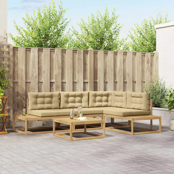 Set de canapele de exterior Alb 79 x 79 x 37 cm Poliester - WALTI WALTI