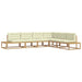 Set de canapele de exterior Alb 357 x 198,5 x 73 cm Poliester - WALTI WALTI