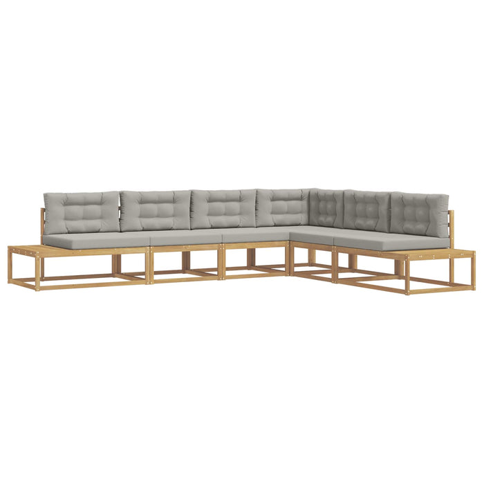 Set de canapele de exterior Alb 357 x 198,5 x 73 cm Poliester - WALTI WALTI