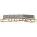 Set de canapele de exterior Alb 357 x 198,5 x 73 cm Poliester - WALTI WALTI